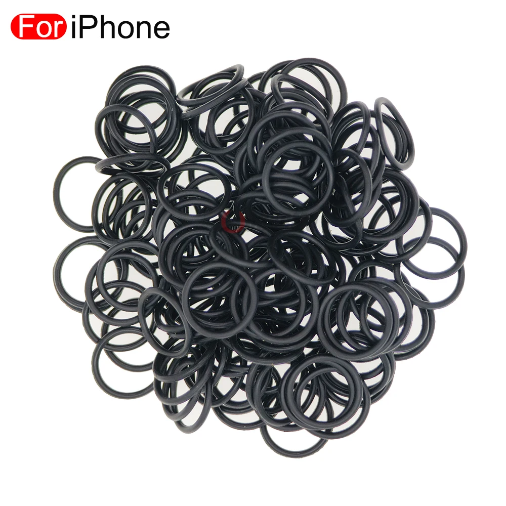 100Pcs/Lot For iPhone X 11 12 13 14 Pro Max Plus Back Camera Lens Frame Rubber Ring Prevent Sinking Replacement Parts