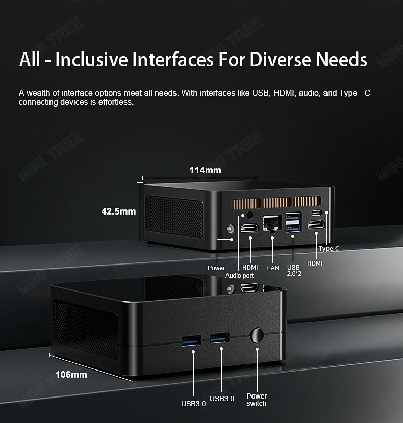 AMD Ryzen 5 3550H Vega 8 Mini PC Cube 16GB DDR4 512GB SSD compact Low Power Windows 11 Desktop Mini Computer 4K HD WIFI6 BT4.2