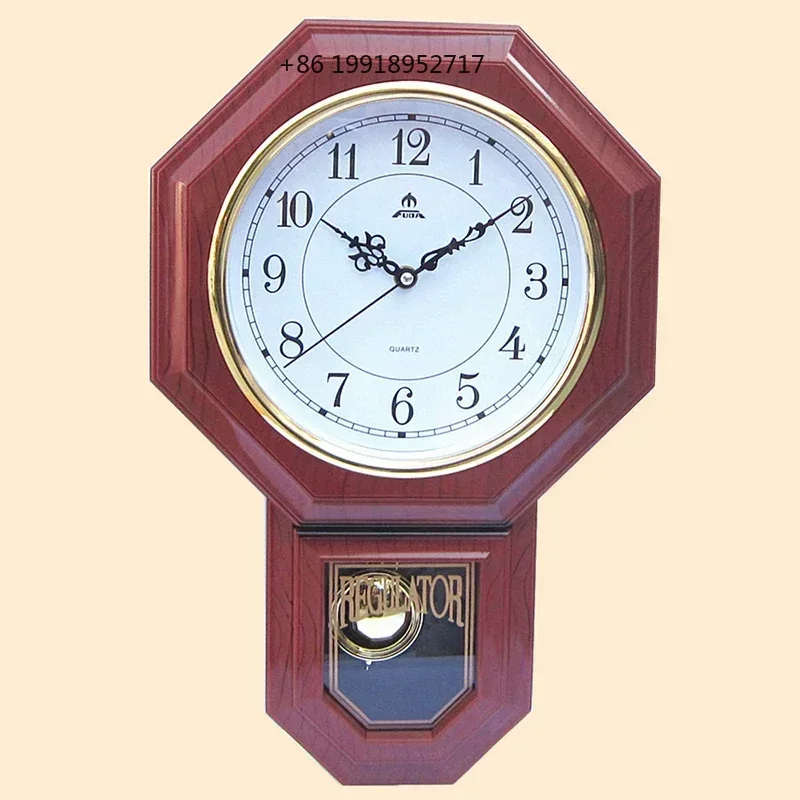 Vintage Wall Clock Luxury Large Size Pendulum Clocks Creative Living Room Watches Bedroom Home Decoration Accessories JJ597