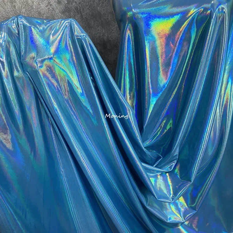 

Extremely Bright Colored Laser Fabric Stage Background Decoration DIY Clothing Graduation Design Bag Buttocks Skirt Sewing Cloth