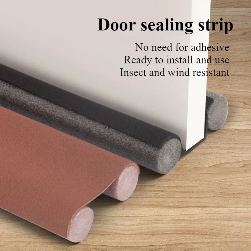 1pc Door sealing strip Room door gaps Light blocking Dustproofing Foam strip Abrasion resistant Washable Easy to install