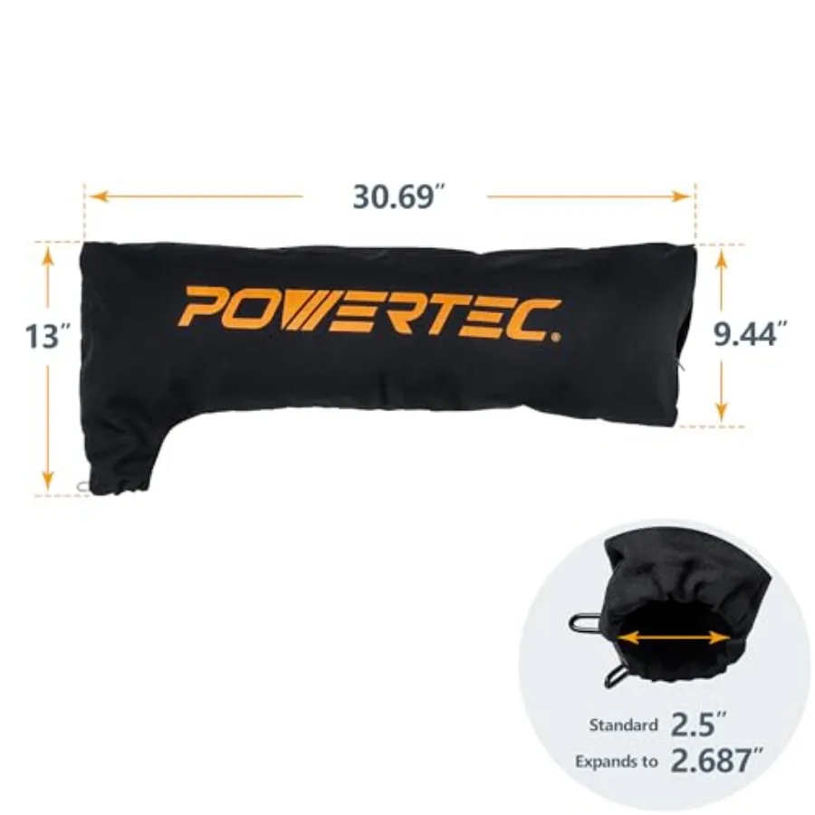 Table Saw Dust Collector Bag, Universal Table Saw Dust Bag Fits 2-1/2