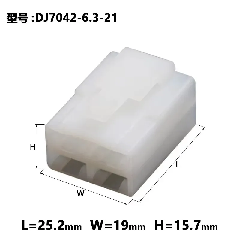 1-20 Set 4 Pin Unsealed Connector Auto Electric Wire Harness Oxygen Sensor 6.3 MM Male Female White Plug DJ7042-6.3-11