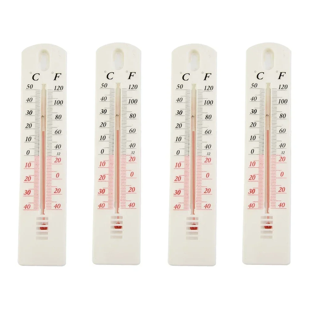 Warehouse Greenhouse Wall Thermometer Indoor Outdoor Easy Use Garden High Styrene Kerosene Filled Mounted