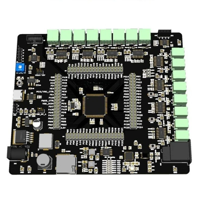 8-CH CAN Bus & 2-Port Gigabit Ethernet MCU Evaluation Board HDQFP172 Industrial Control Development Board