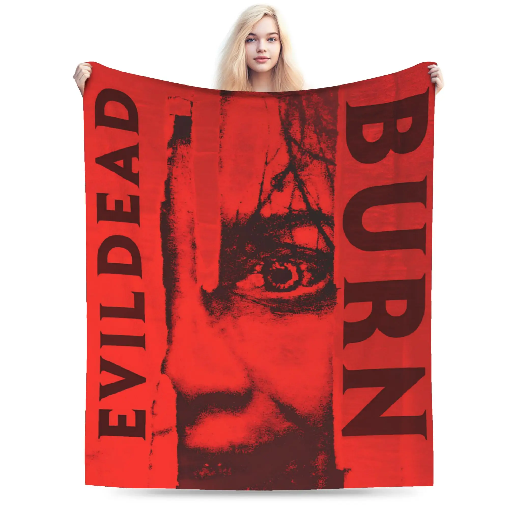 Evil Dead Burn Blanket Ultra Soft  Throw Blankets for Bed 50x60 Inch Multi-size Bedding Throws