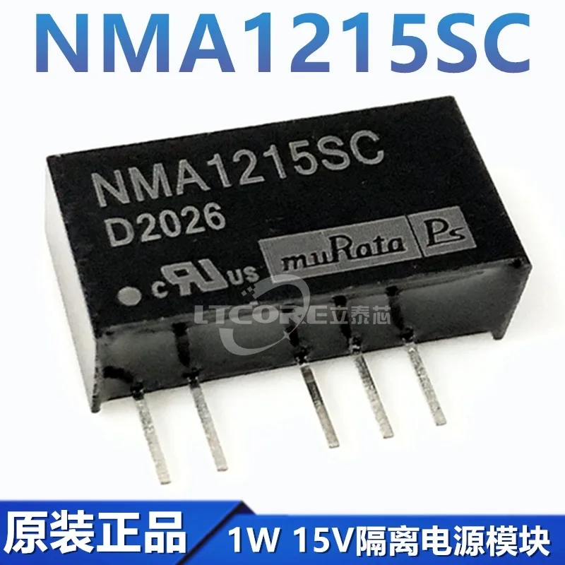 Новый оригинальный NMA1215 NMA1215SC SIP-5 1 Вт 15 в, прямая вставка, фотоэлемент питания, изолированный модуль питания