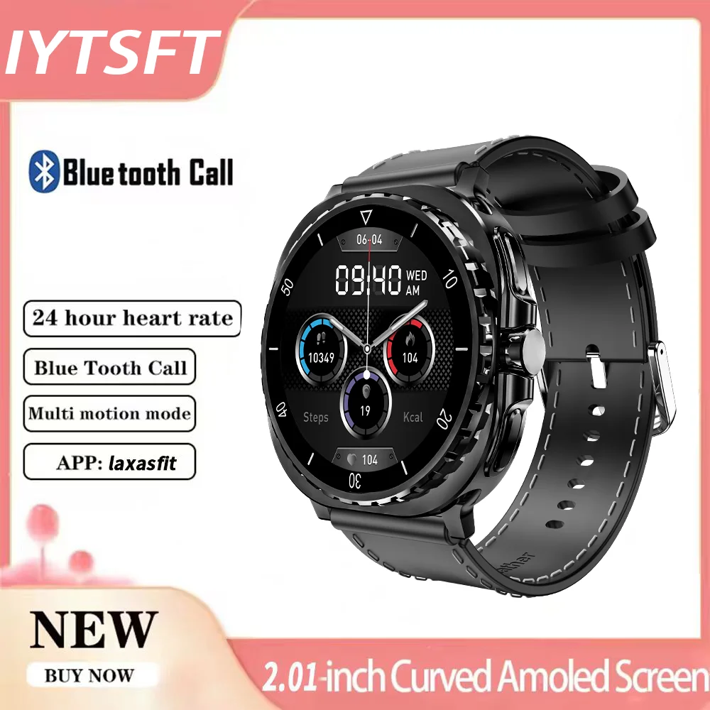 

Смарт-часы IYTSFT Business с диагональю экрана 1,27 дюйма, мониторингом состояния здоровья, функцией Bluetooth-звонков, уведомлениями о сообщениях, голосовым помощником для мужчин и женщин