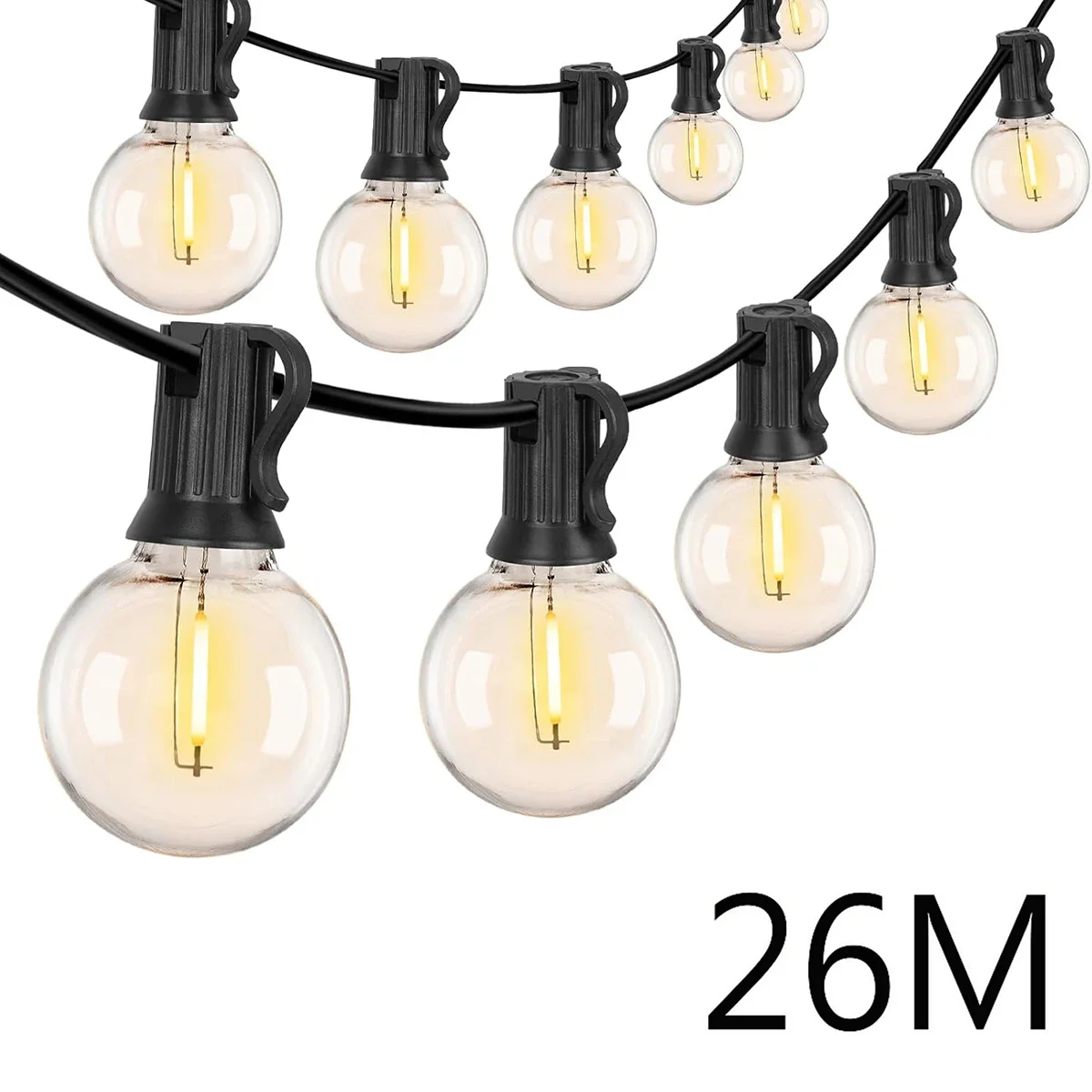 

110V/220V Outdoor String Lights LED G40 Festoon Fairy Patio Garland Lamp Wedding Street Camping Garden Party Decoration Lights