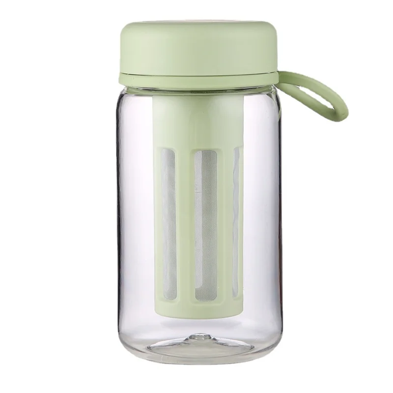 【Flash Sale】Cold Brew Coffee Maker Travel Tumbler With Soft Silicone Handle Portable Iced Coffee & Tea Infuser With Travel Cup