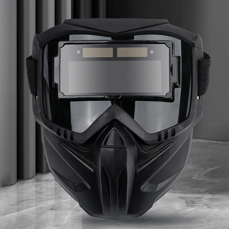 

Auto Darkening Welding Glasses Work Protective Equipment Face Protector Adjustable Band Impact Resistant Welder Mask Face Shield