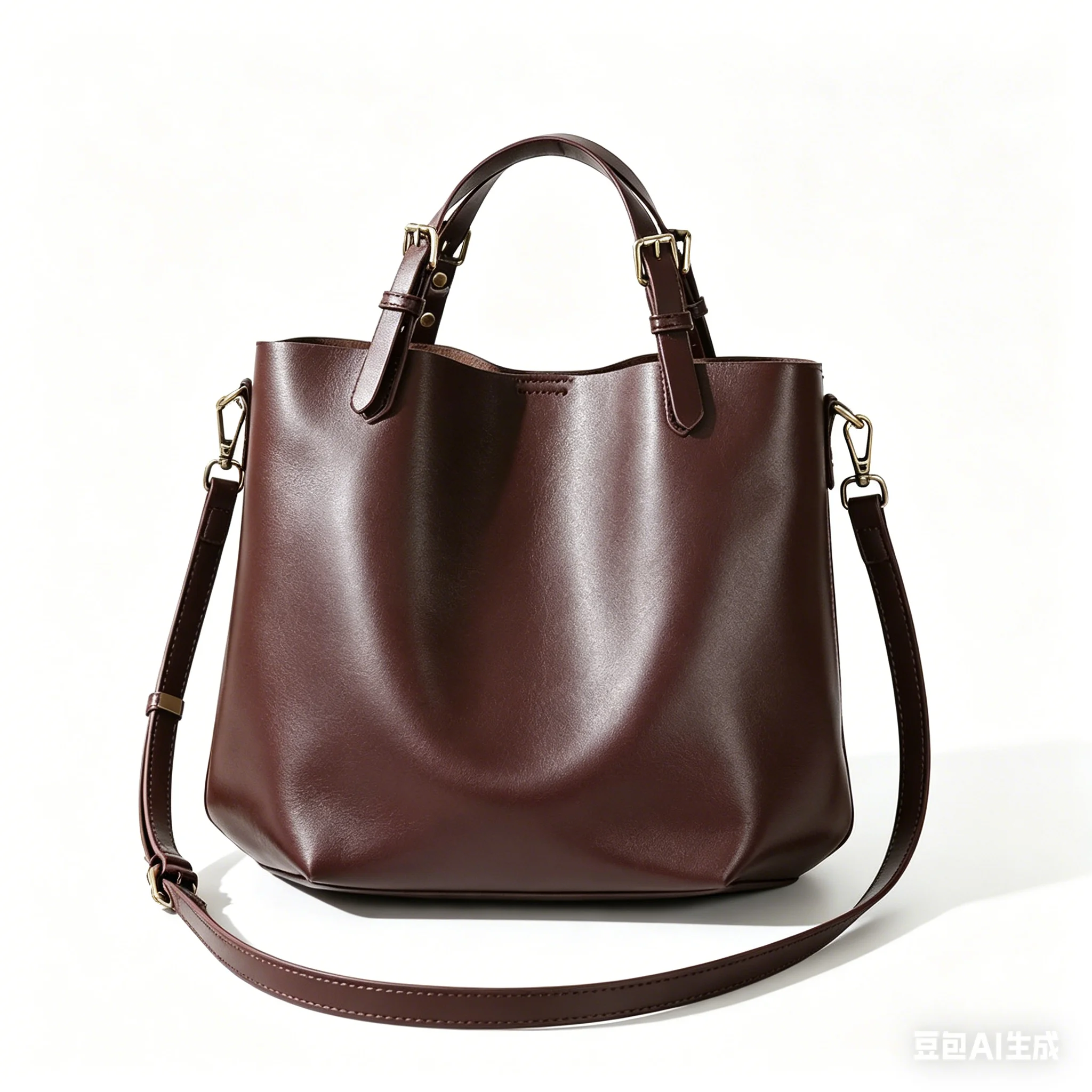 

2026 New Women's Wine Red Leather Tote Bag Adjustable Top Handle Large Capacity Crossbody Shoulder Handbag Purse Luxury Design
