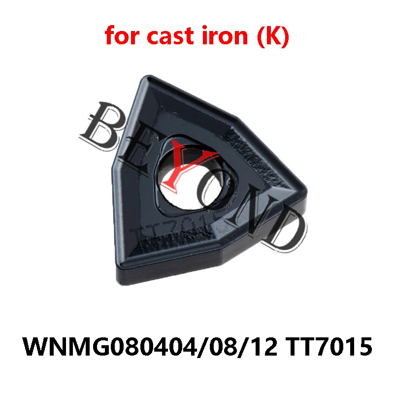 

WNMG080404MT TT7015 WNMG080404 WNMG080408-MT WNMG080412 TT7015 Original Carbide Inserts Processing Cast Iron WNMG 080404 CNC