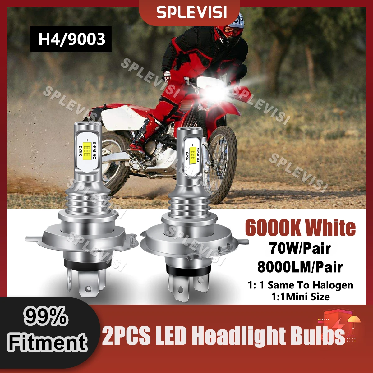 

All-In-One Motorcycle H4/9003 LED Headlight For Honda 1986 VT500C AC-SHADOW 500 For Honda VF750C2 A - MAGNA 1997