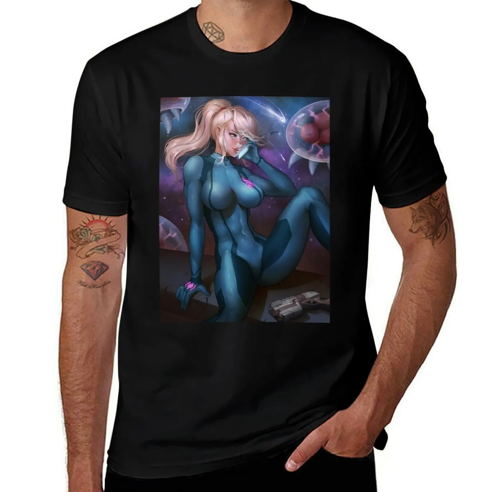 

Samus Aran T-Shirt Stretch Fabric Comfort T-Shirt
