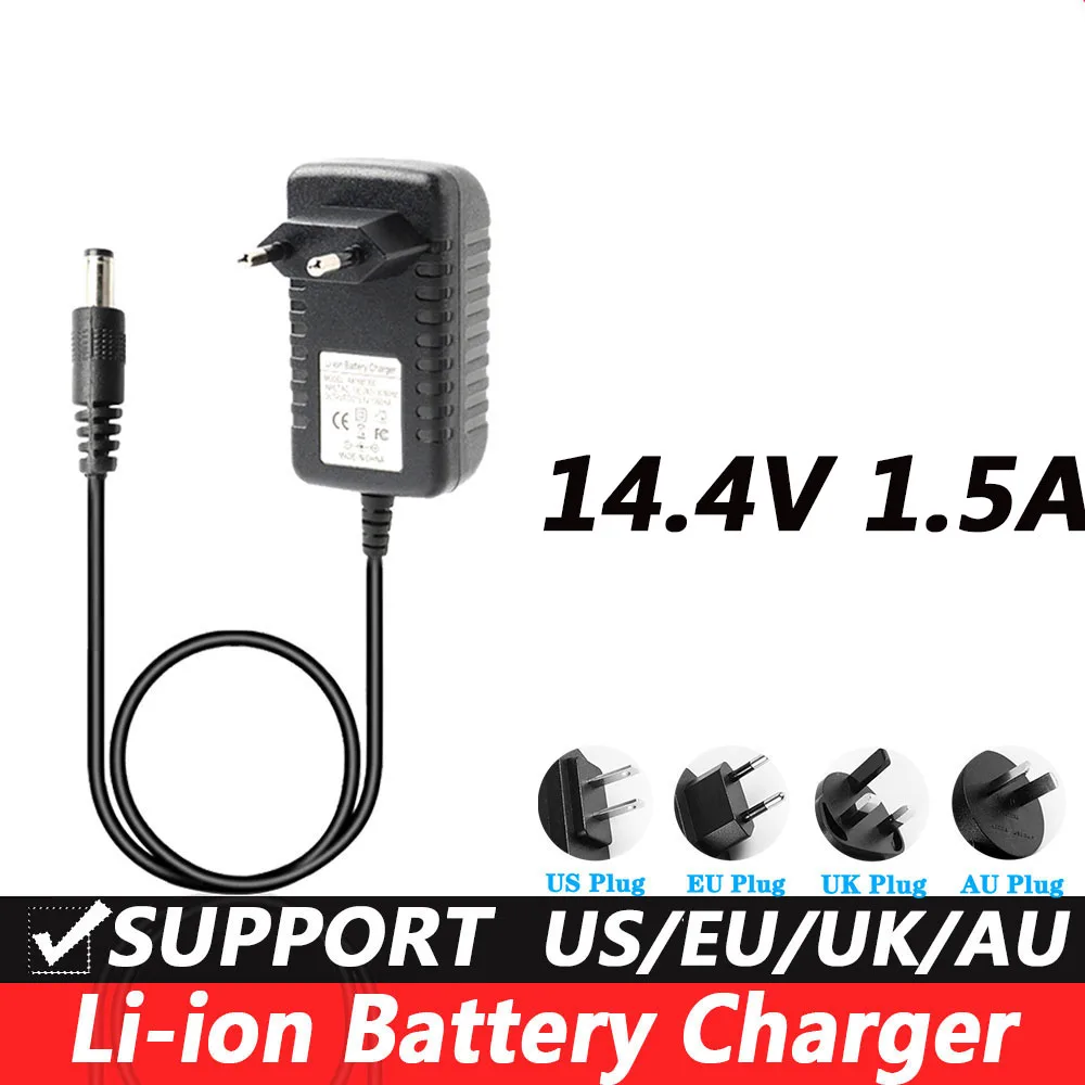 14.4V 1.5A Lithium Battery Charger Smart Charger 18650 Battery Charger Electric Motorcycle Massage gun Charger EU Plug US Plug