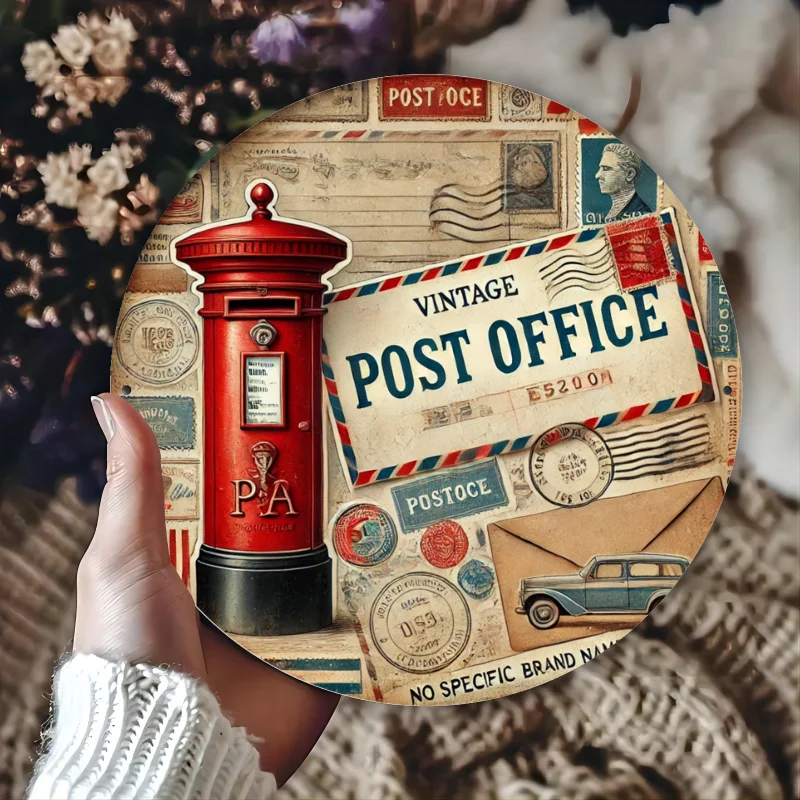 Vintage signage for indoor/outdoor decoration, home, office - unique gift ideas, mailbox top decoration, office wall art
