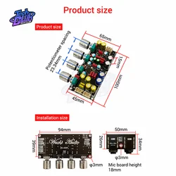 DC 8-26V Fever Karaoke Reverb Board Microphone Karaoke Singing Front Effector Board DSP for DIY Learning Accessories