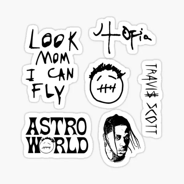 

Travi набор 5 шт. наклеек для аниме смешной принт мультяшный детский Декор окно бутылки для воды наклейки домашний чемодан милый ноутбук