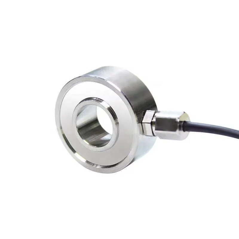 High Quality Stainless Steel Material Donut Load Cell 100kg Load Cell Manufactures for Bolt Monitoring of All Kinds of Equipment