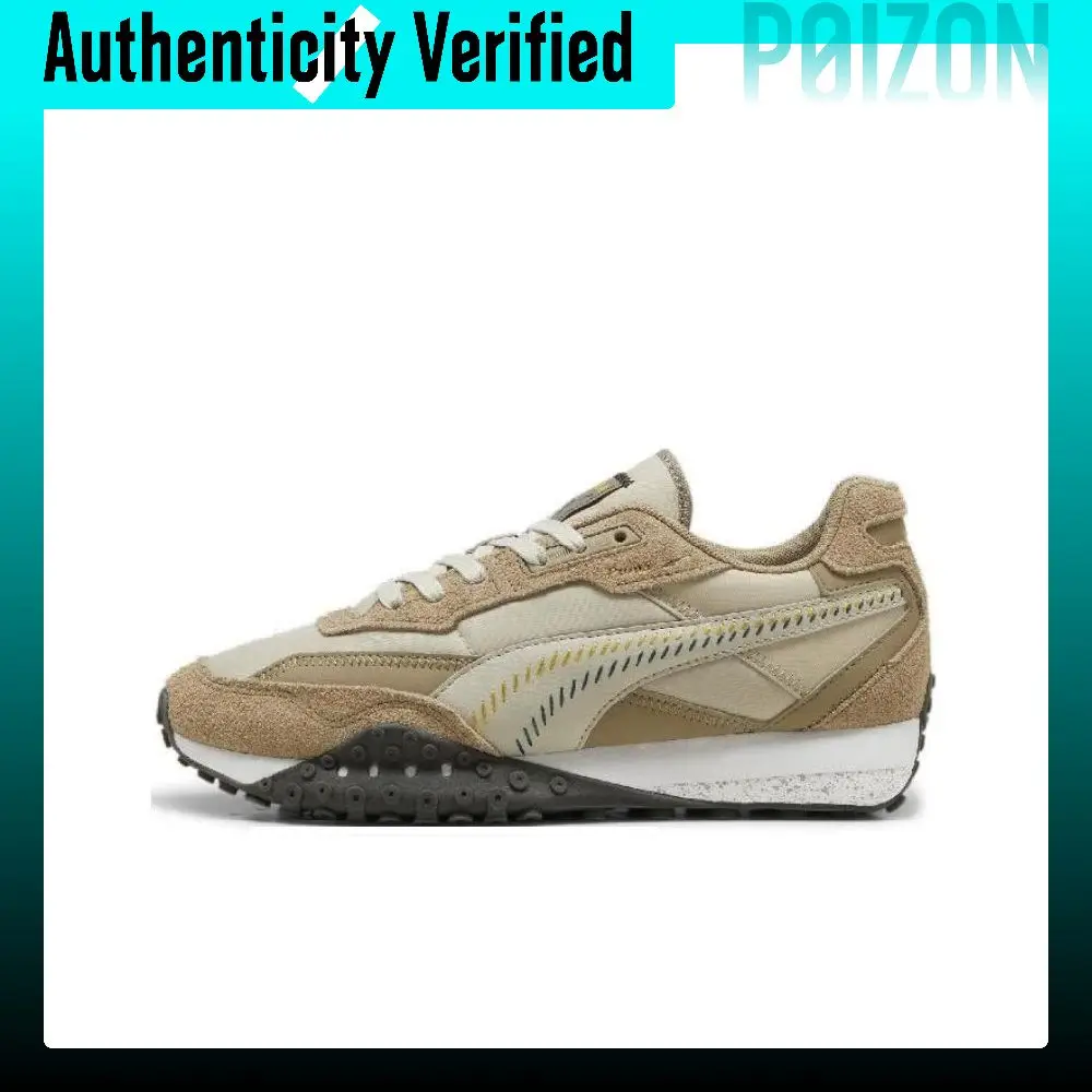 PUMA Blktop Rider Abrasion Resistant Low top Casual Shoes Unisex Brown Beige 398196-02
