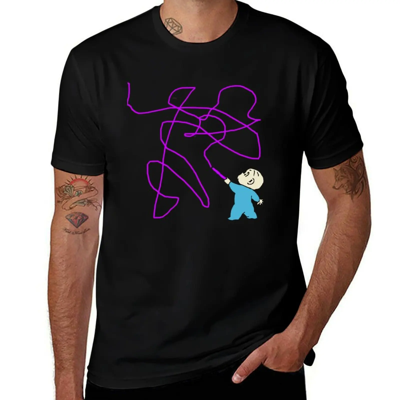 Harold and The Purple Crayon T-Shirt Trendy Pattern for Men T-Shirt