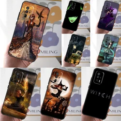Halloween Moon Witch Horror Case For Xiaomi 14 Ultra 12 13 Lite 11T 12T 13T Pro POCO X6 Pro X3 X4 X5 M5s M6 F3 F5 Cover