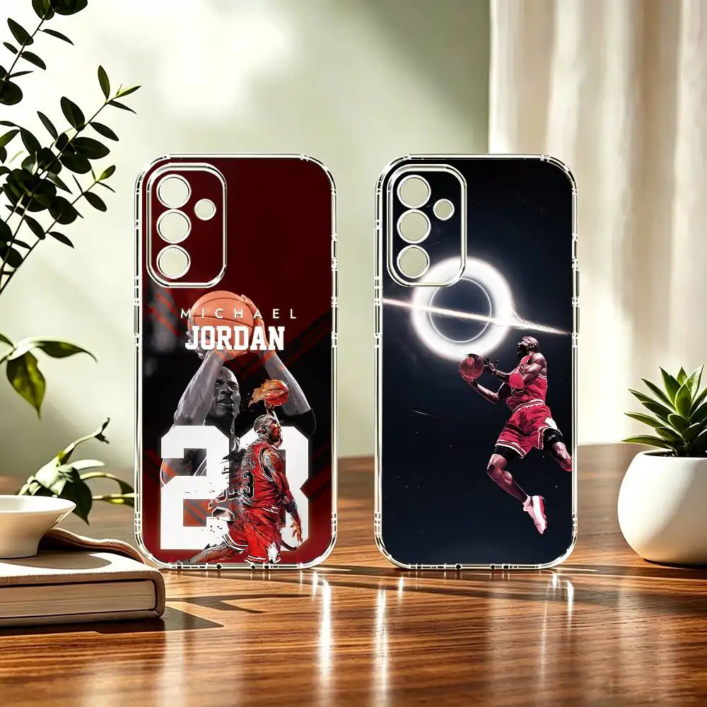 M-michael J-jordan basketball god lengend Basic Phone Case For Samsung A71, A70, A52, A51, A40, A30, A20 Transparent Cover