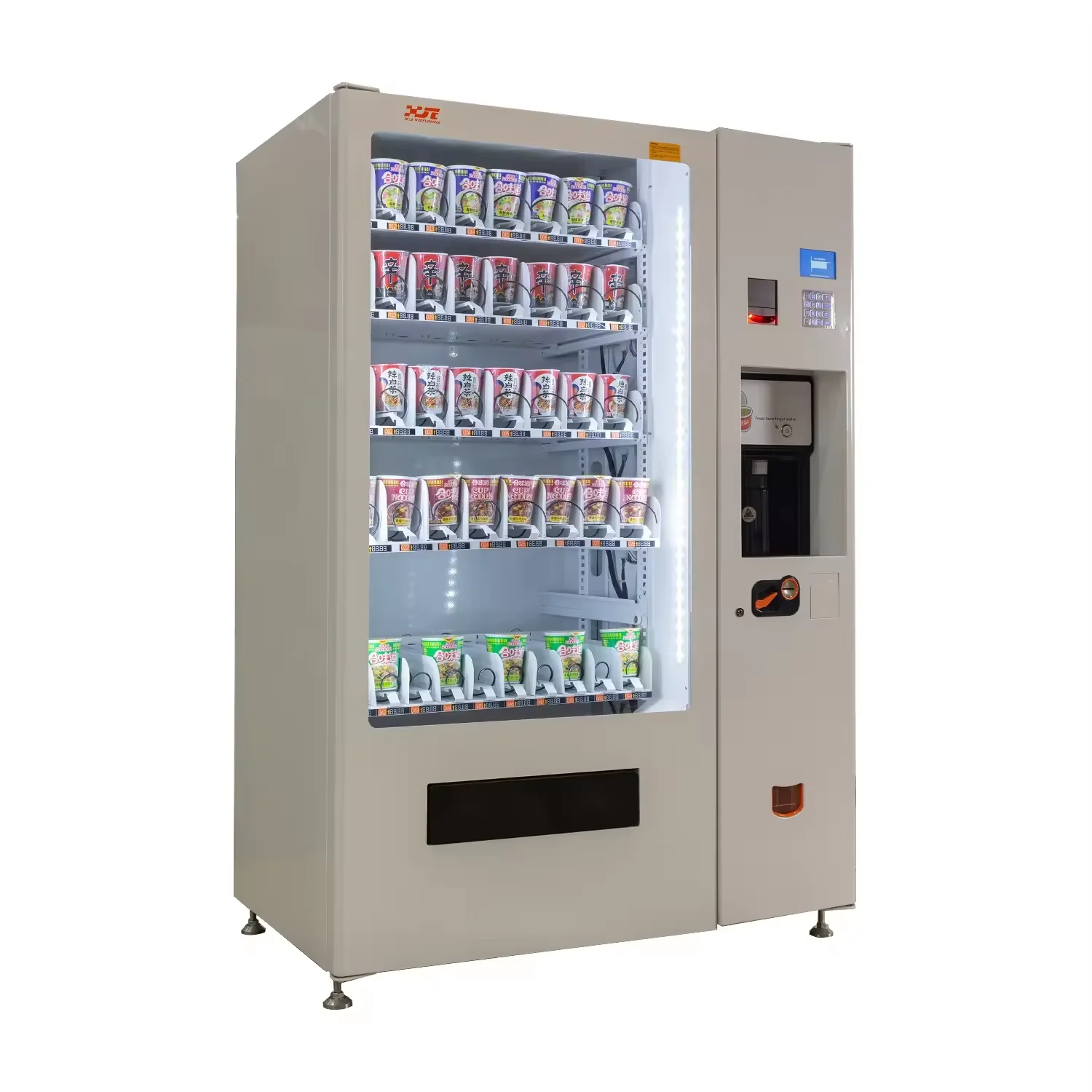 Custom cup noodle Vending Machine With Hot Water Dispenser