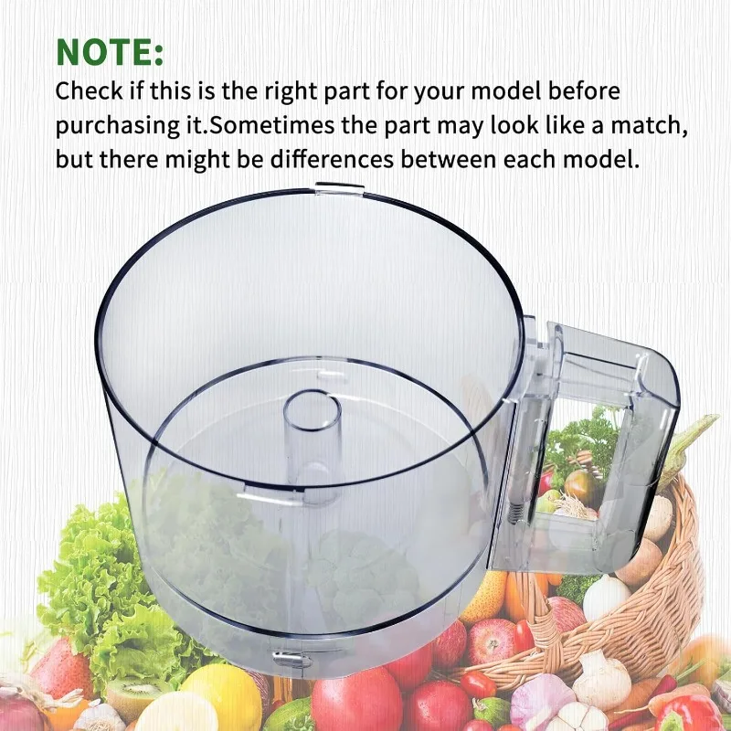112203 Food Processor 3 Quart Clear Bowl compatible with Robot Coupe R2