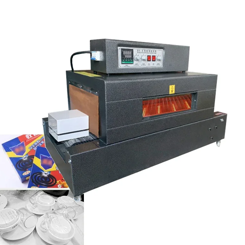 

PVC PP POF heat shrinkable film packaging machine Visual sunroof mesh chain conveyor belt heat shrinkable packaging machine
