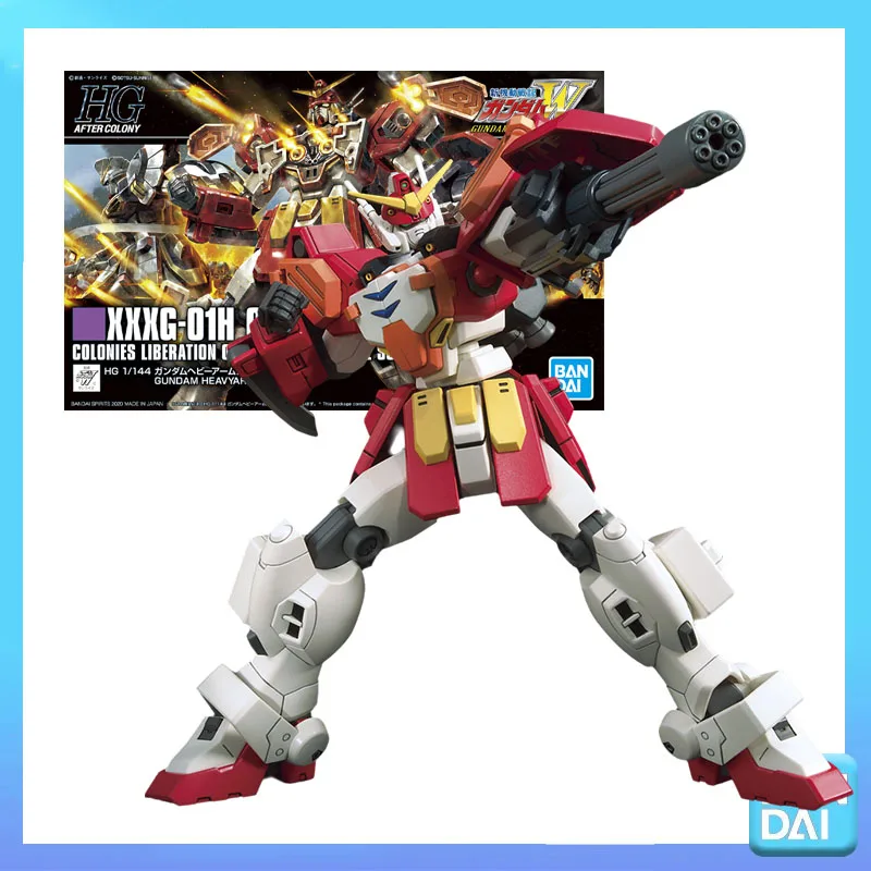 

Bandai 100% Genuine Gundam Model Kit HG 1/144 XXXG-01H Gundam Heavyarms Anime Action Figure Collection Assembly Model Toys Gifts
