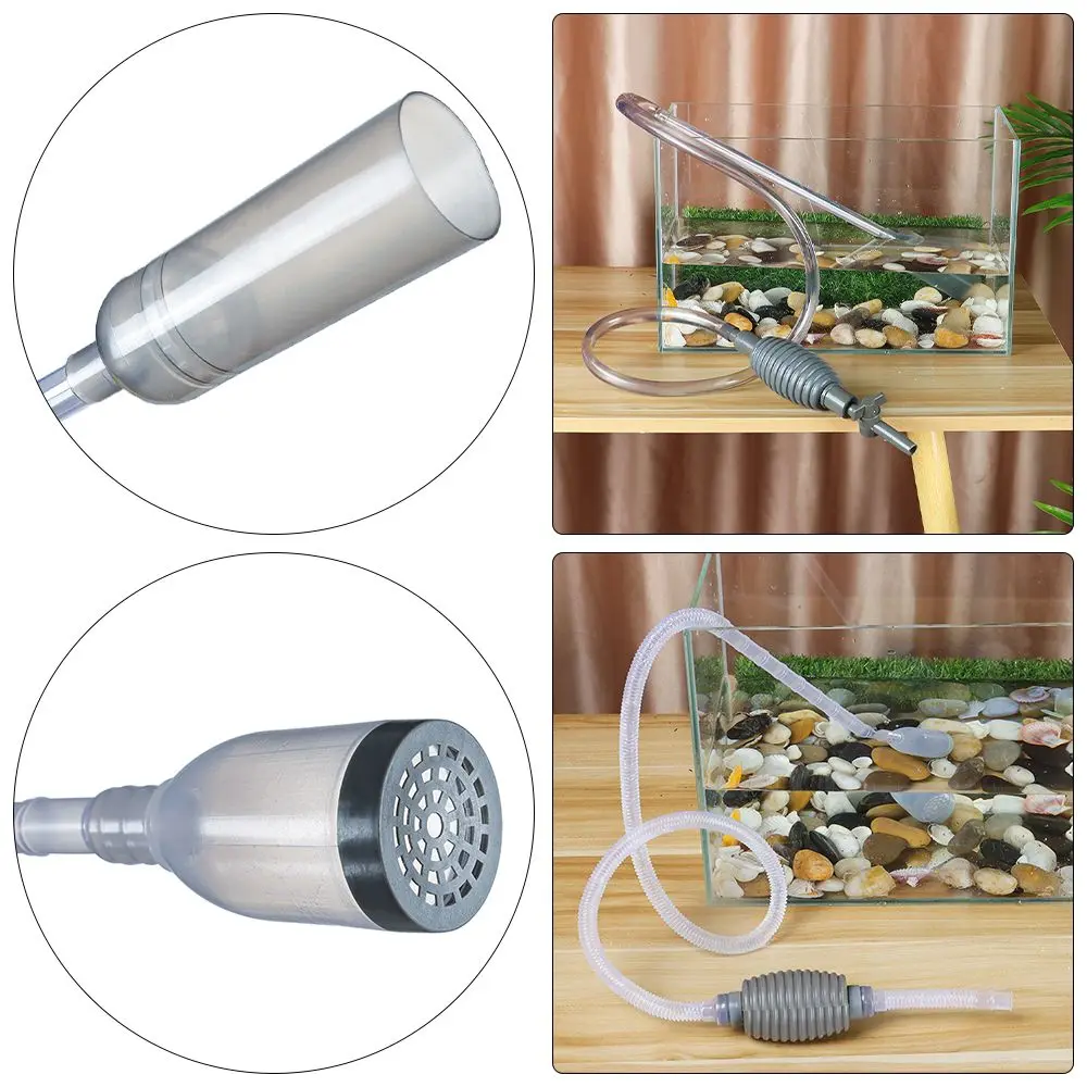 Portable With Filter Handheld Siphon Hose Aquarium Cleaner Fish Tank Water Changer Water Changer Pump