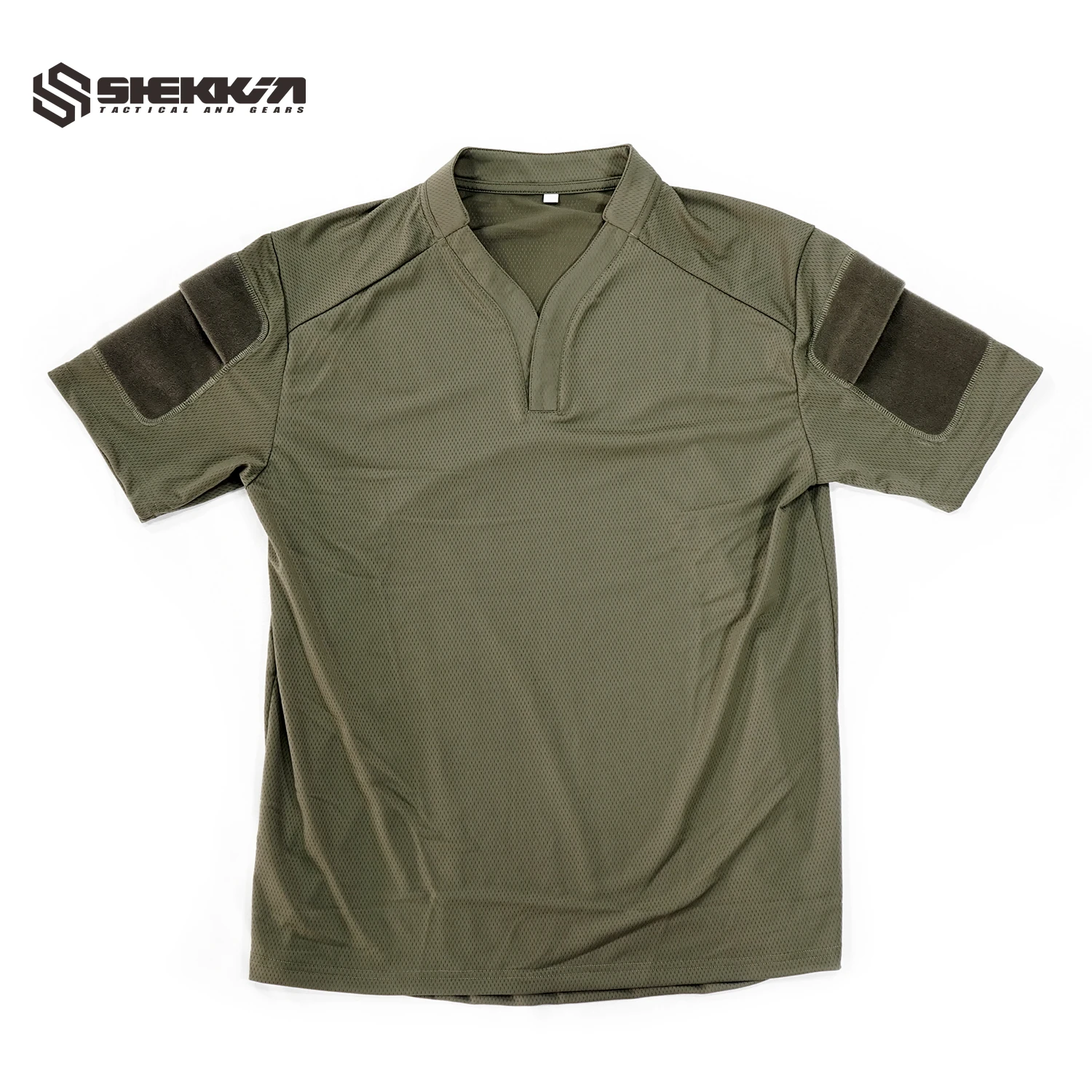 Imagem -02 - Shekkingears Velocidade Estilo Rugby Camisa Quick Dry Tactical Manga Curta T-shirt Cag Amor