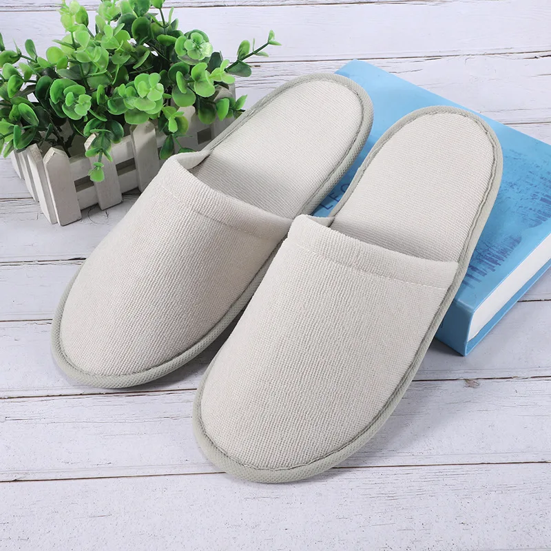 Disposable Slippers Hotel Travel Slipper Sanitary Party Home Guest Use Men Women Unisex Closed Toe Shoes Salon Homestay