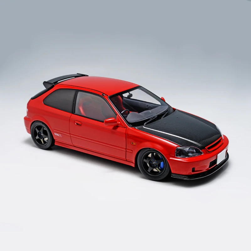 Motorhelix MH 1:18 Civic TypeR EK9 Car model Sports Static model Birt Model Alloy Car Kids Toys For Boys Children Toys