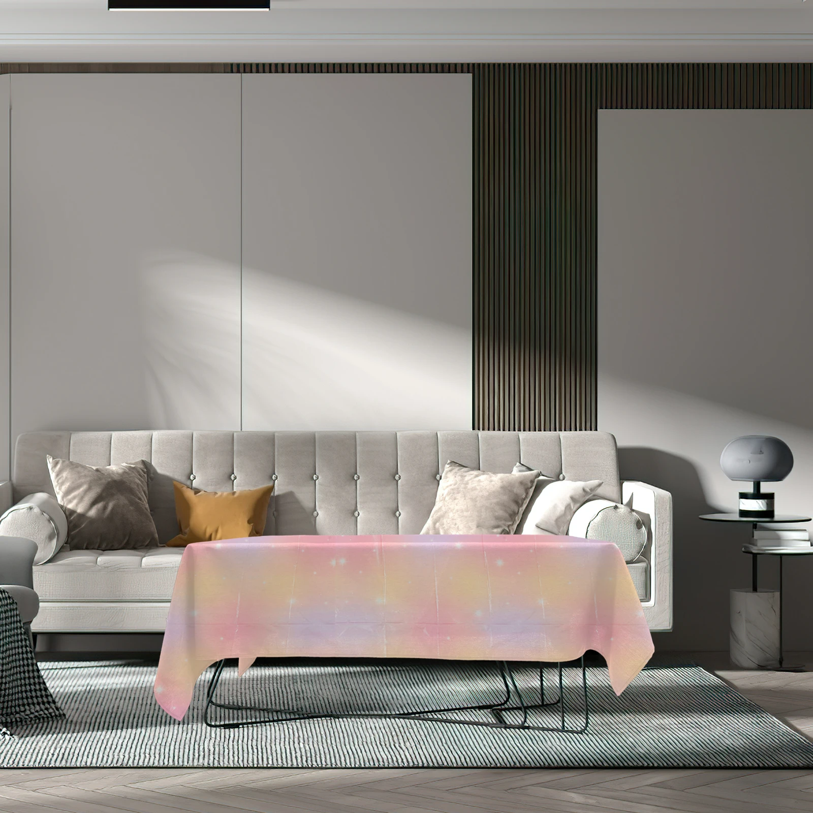 

Disposable Gradient Rectangular Table Cover Large Birthday Party Tablecloth Decorative Plastic Party Supplies Table Skirt