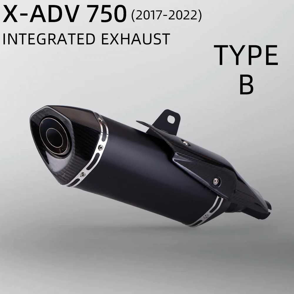 

Motorcycle Exhaust pipe For X-ADV750 ADV750 adv 750 Forza750 Modify Mid Link Pipe Carbon Muffler