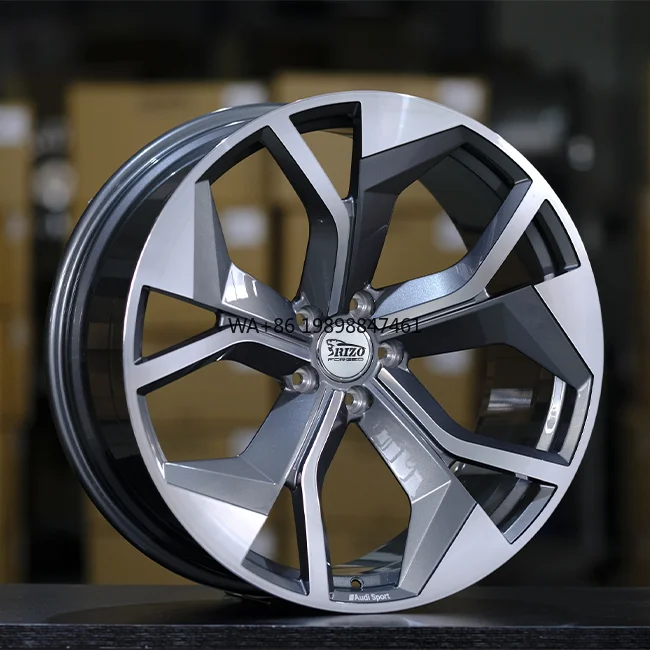 

Кованые диски Rizo из сплава BMF, глянцевые черные, с пятью спицами, 21-23 дюйма, 5-112, для Audi RS Q8