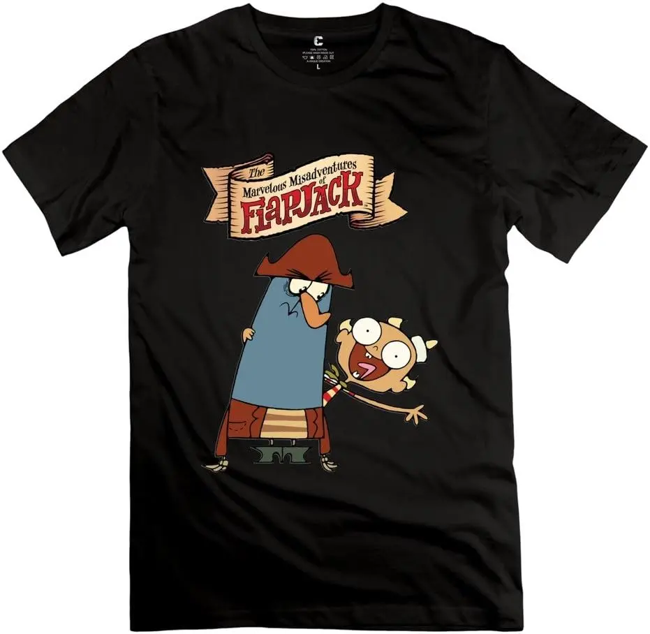 Man The Marvelous Misadventures Of Flapjack Personalized Retro Black T-Shirt By Mjensen