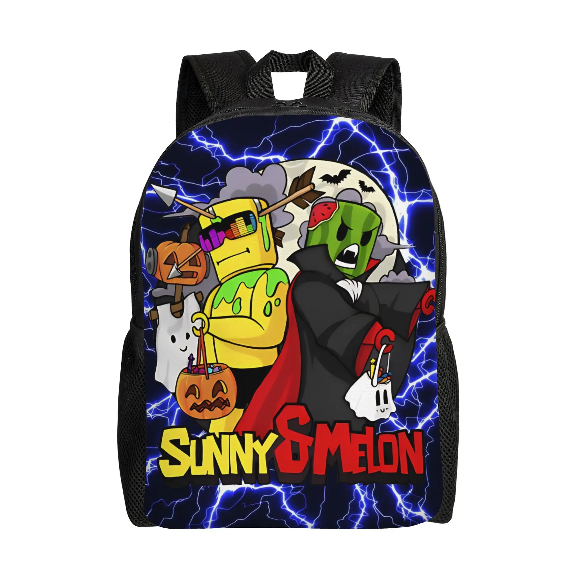 

Sunny and Melon Backpack Aesthetic Backpacks Male Travel Print High School Bags Designer Rucksack