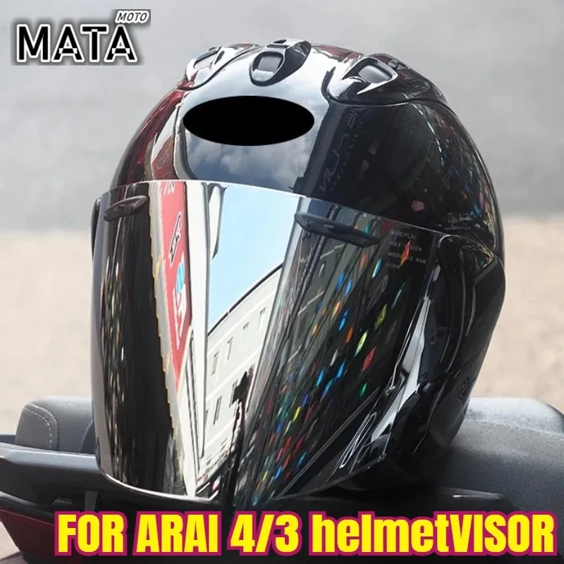 

For ARAI Half Helmet VA-RAM Visors 4/3 Helmet Lens Day and Night Wanhuan Goggles Tail Wing Anti-fog Patch