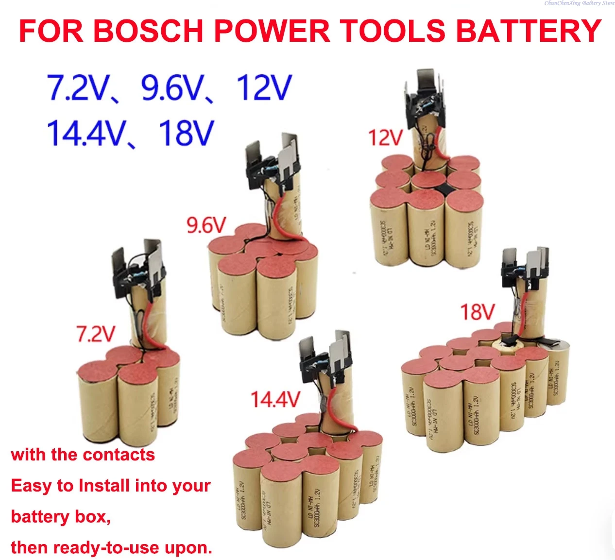 Allccx 7.2V 9.6V Po…