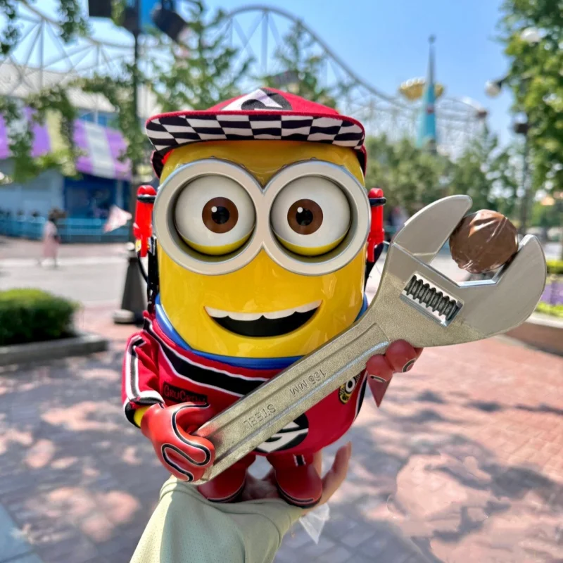 Universal Studios Minions Racing Suit Design Popcorn Bucket & Storage Container - Souvenir Decorative Piece & Children's Gift