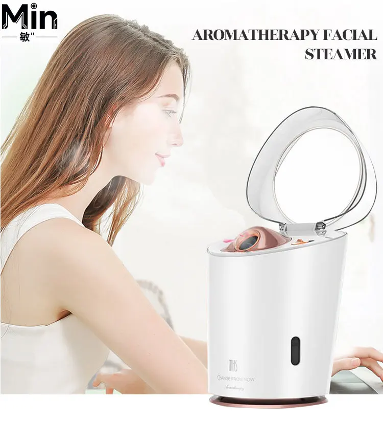 Ionic Hot Cold Facial Steamer Deep Cleansing Nourishing Care Device for Home Salon Use