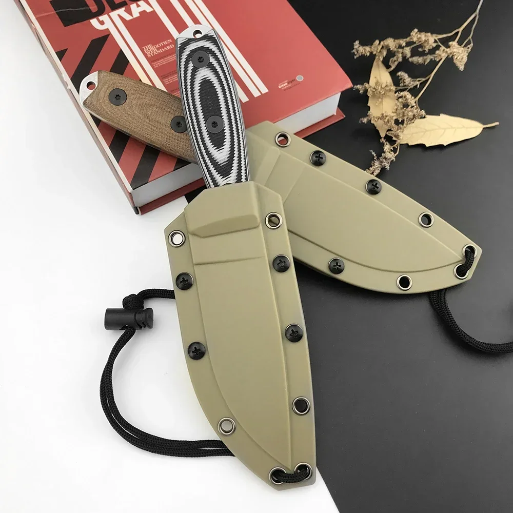High Hardness Fixed Blade Knife EDC Outdoor Multi-functional Straight Knife Camping Hiking Fishing Practical Knives Daily Cutter view 6
