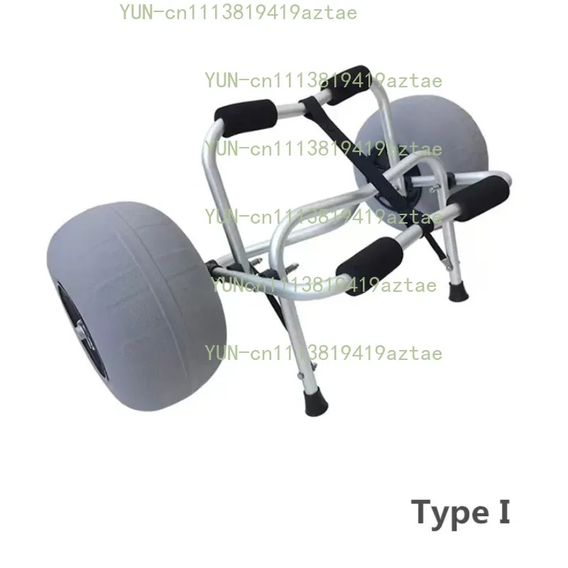 Foldable Removable Kayak Canoe Beach Trolley Lightweight Portable Dolly Cart For Easy Boat Transport On Sand Shore