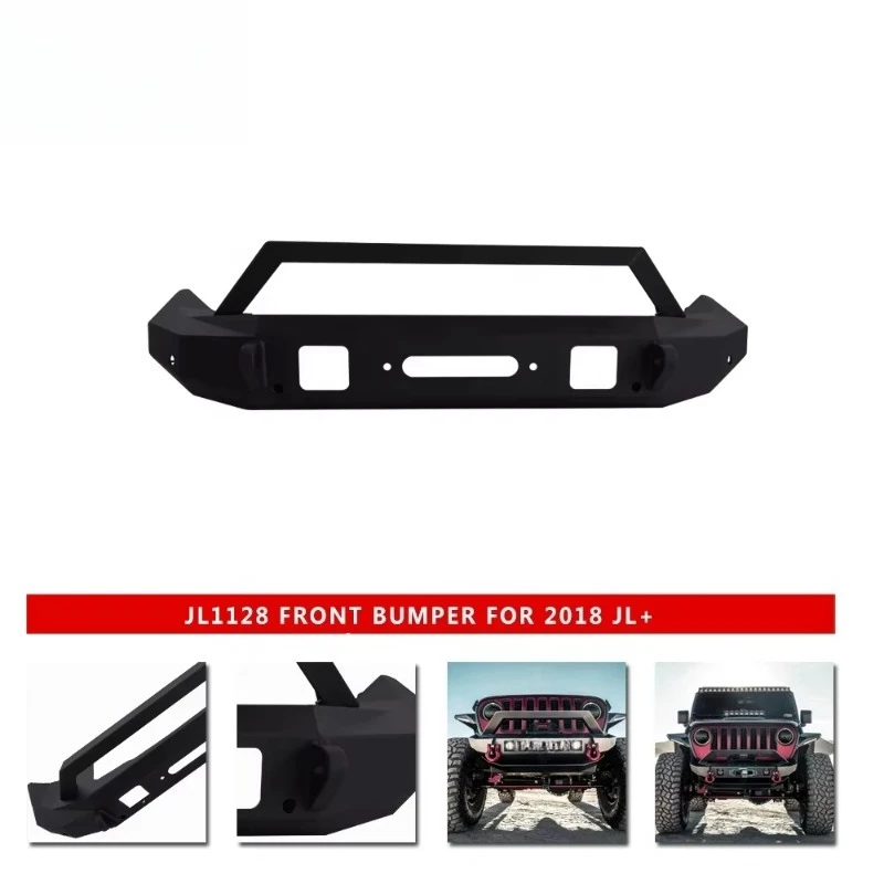 Offroad Car Bumper Steel Black Auto Parts for JL 2018+