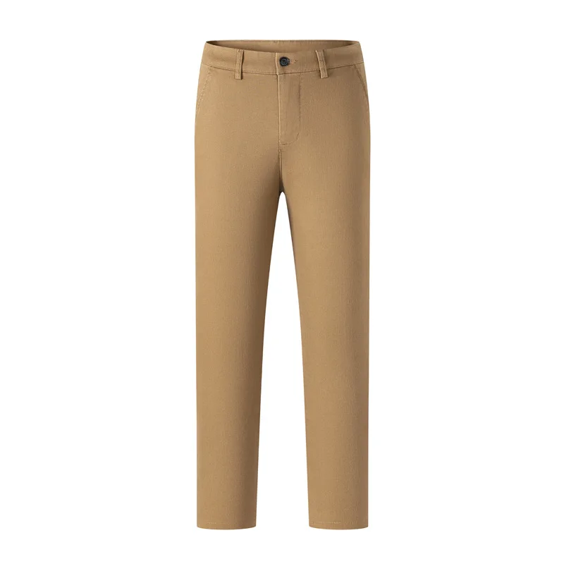 【Mirrordust】Autumn Winter New Men's Straight Casual Pants Loose Wear-Resistant Simple Versatile Business Solid Color Casual Long