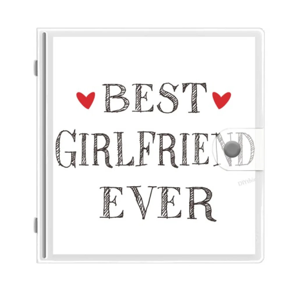 Best girlfriend ever Quote Heart Photo Album Wallet Wedding Family 4x6